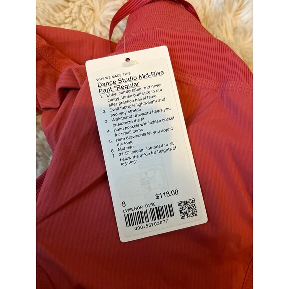 Lululemon Dance Studio Mid-Rise Pant
Regular Desert Rose size 8 - Picture 3 of 5